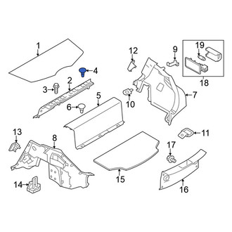Nissan OE - Engine Cover Clip