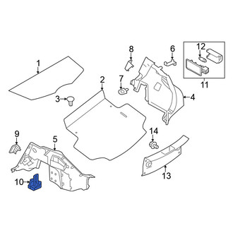 Nissan OE - Rear Trunk Floor Storage Box