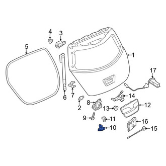 Nissan OE - Rear Liftgate Lock Striker Plate