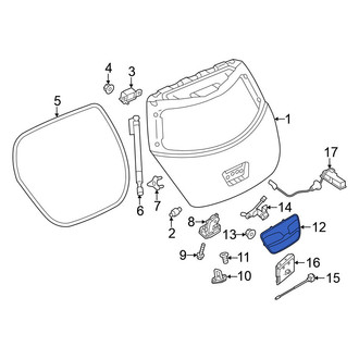 Nissan OE - Rear Outer Liftgate Latch Handle
