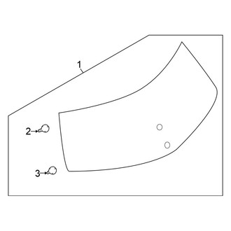 Nissan OE - Lift Gate - Glass