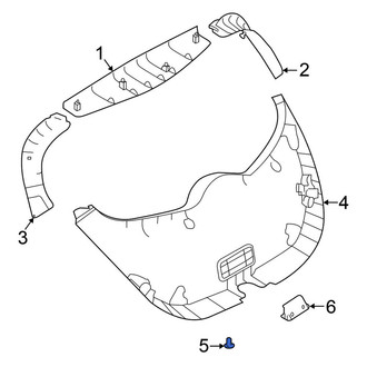 Nissan OE - Lower Liftgate Trim Panel Clip