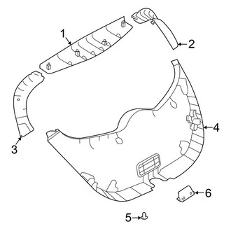 Nissan OE - Lift Gate - Interior Trim