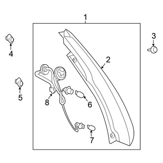 Nissan OE - Rear Left Tail Light Assembly
