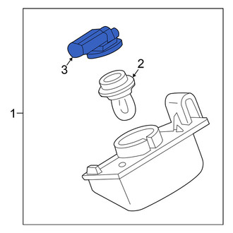 Nissan OE - Rear License Plate Light Socket
