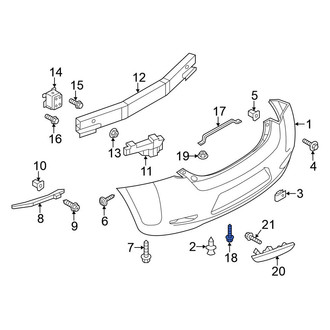 Nissan OE - Bumper Cover Screw