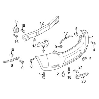 Nissan OE - Rear Bumper - Bumper & Components