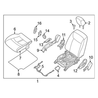 Nissan OE - Seats & Tracks - Passenger Seat Components
