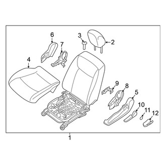 Nissan OE - Seats & Tracks - Driver Seat Components