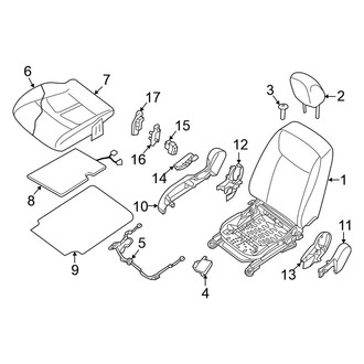 Nissan OE - Seats & Tracks - Passenger Seat Components