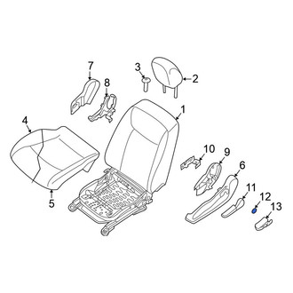 Nissan OE - Front Left Seat Height Adjuster Handle Cover