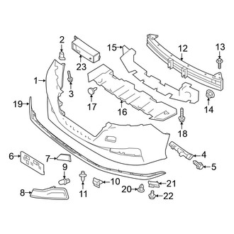 Nissan OE - Front Bumper & Grille - Bumper & Components (Bumper Components)
