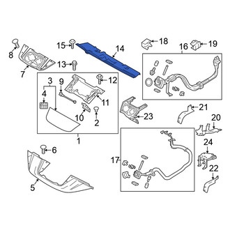 Nissan OE - Front Radiator Support Access Cover