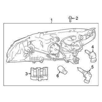 Nissan OE - Front Lamps - Headlamp Components (Halogen Type)