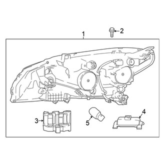 Nissan OE - Front Lamps - Headlamp Components (LED Type)