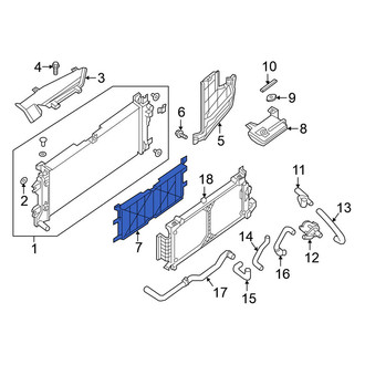 Nissan OE - Front Radiator Shutter Assembly