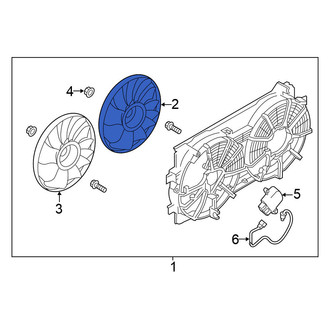 Nissan OE - Left Engine Cooling Fan Blade