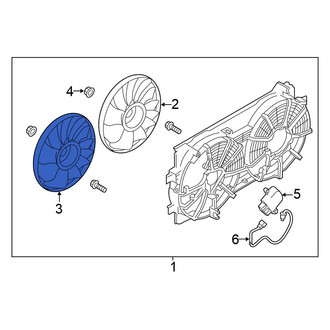Nissan OE - Left Engine Cooling Fan Blade