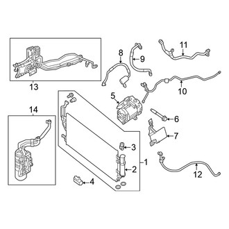 Nissan OE - Air Conditioner & Heater - Condenser, Compressor & Lines (Heat)