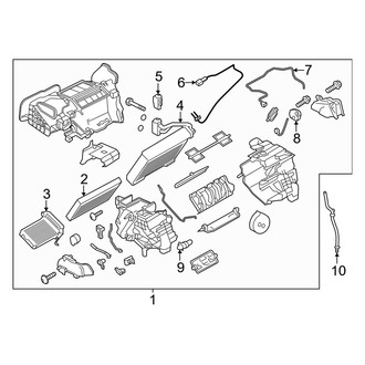 Nissan OE - Air Conditioner & Heater - Evaporator & Heater Components