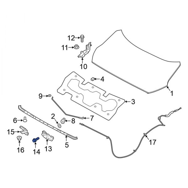 Hood Latch Bolt