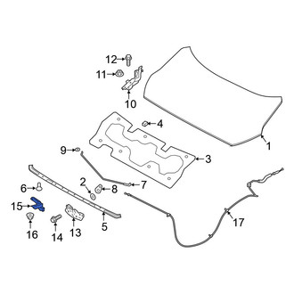 Nissan OE - Front Hood Safety Catch
