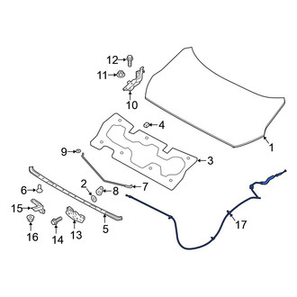 Nissan OE - Front Hood Release Cable