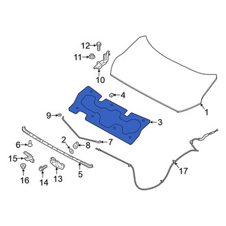 Nissan OE - Front Hood Insulation Pad