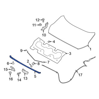 Nissan OE - Front Left Hood Seal
