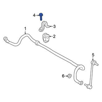 Nissan OE - Suspension Stabilizer Bar Bracket Bolt
