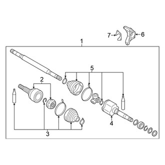 Nissan OE - Front Suspension - Drive Axles