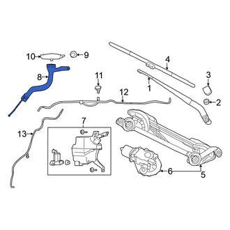Nissan OE - Front Washer Fluid Reservoir Filler Pipe