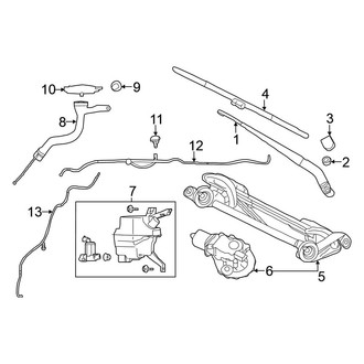 Nissan OE - Windshield - Wiper & Washer Components
