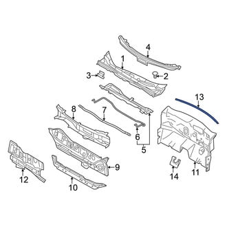 Nissan OE - Rear Cowl Seal