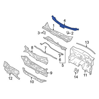 Nissan OE - Front Cowl Grille Panel