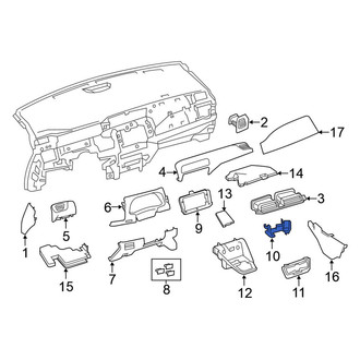 Nissan OE - Center Instrument Panel Cover