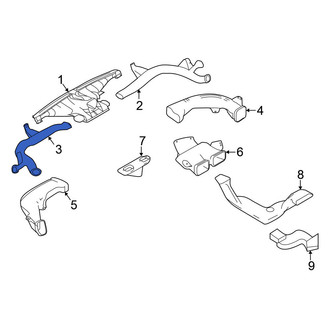 Nissan OE - Front Left Upper Instrument Panel Air Duct