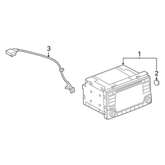 Nissan OE - Instrument Panel - Navigation System Components (SL / SV)