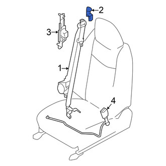 Nissan OE - Front Seat Belt Height Adjuster Cover