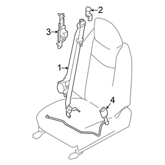 Nissan OE - Restraint Systems - Front Seat Belts