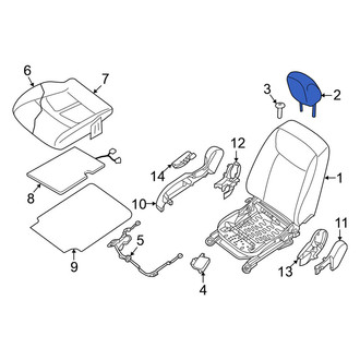 Nissan OE - Front Right Headrest