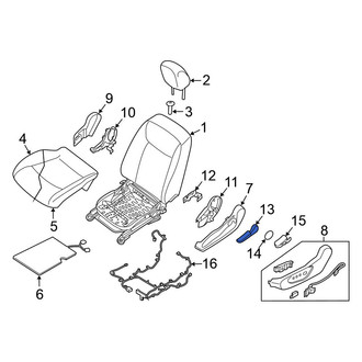 Nissan OE - Front Left Seat Height Adjuster Handle