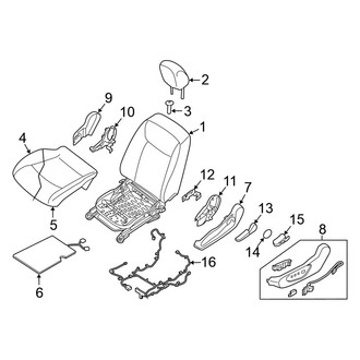 Nissan OE - Seats & Tracks - Driver Seat Components