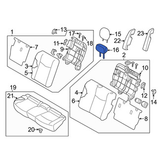 Nissan OE - Rear Center Headrest
