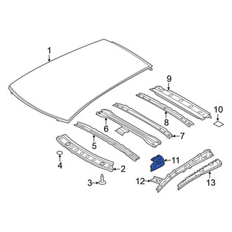 Nissan OE - Left Roof Panel Reinforcement Bracket