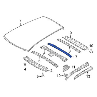 Nissan OE - Center Rear Roof Bow