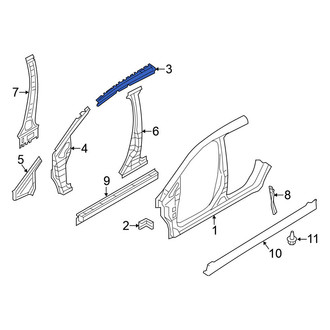 Nissan OE - Left Roof Side Rail Reinforcement
