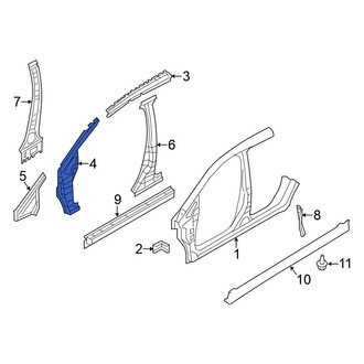 Nissan OE - Left Body A-Pillar Reinforcement
