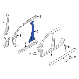Nissan OE - Left Body B-Pillar Reinforcement