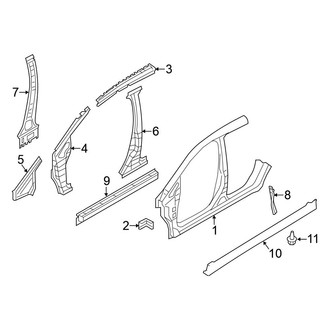 Nissan OE - Pillars, Rocker & Floor - Aperture Panel